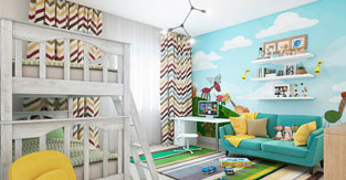 Выбор помещения и декора детской комнаты