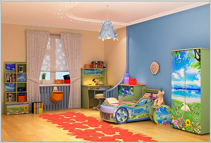 Организация пространства в детской комнате